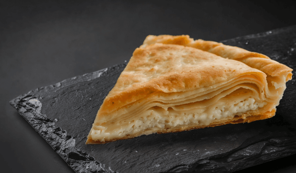 Τυρόπιτα με χωριάτικο φύλλο